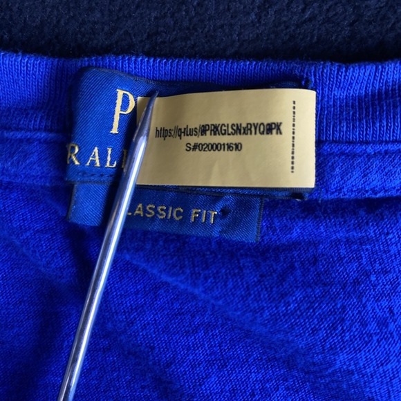 Polo Ralph Lauren Men's Royal Blue Striped Classic Fit Crew-Neck T-Shirt Size XL - Picture 7 of 9